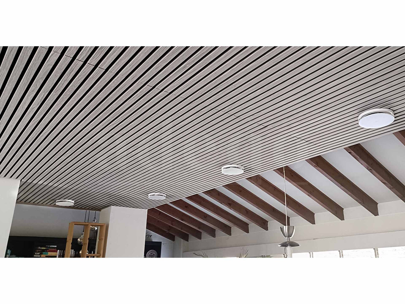 Adeqo Akupanel - Akoestische Wandpanelen - Grijs Eiken 300 x 60 cm - 3 zijdig