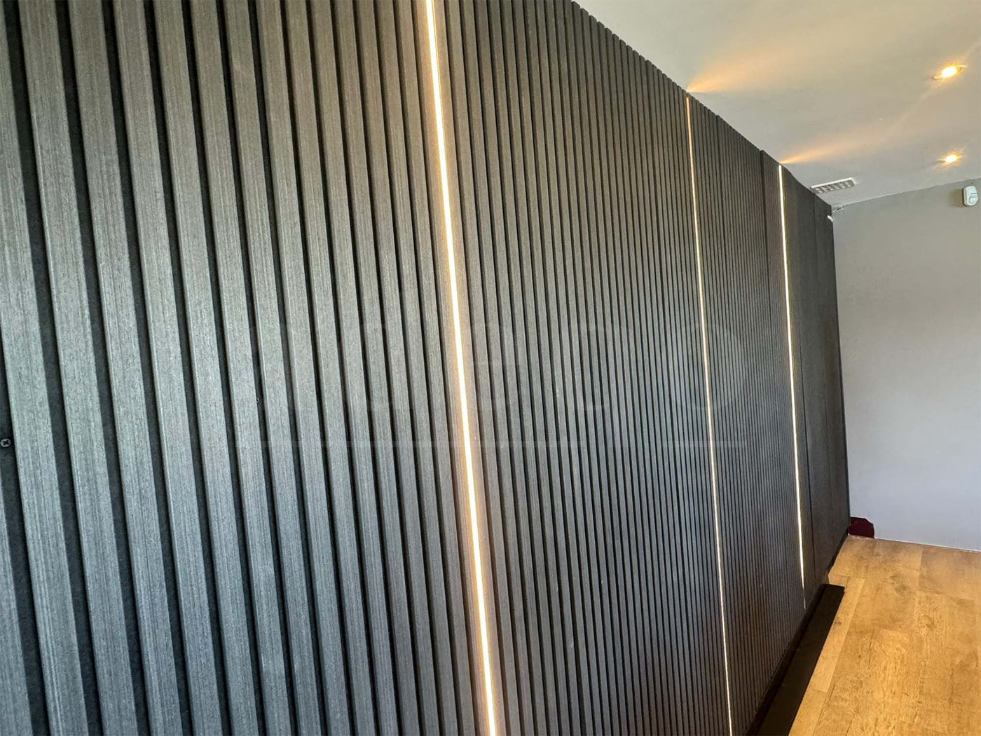 Adeqo Akupanel - Akoestische Wandpanelen - Zwart Eiken 300 x 60 cm - 3 zijdig