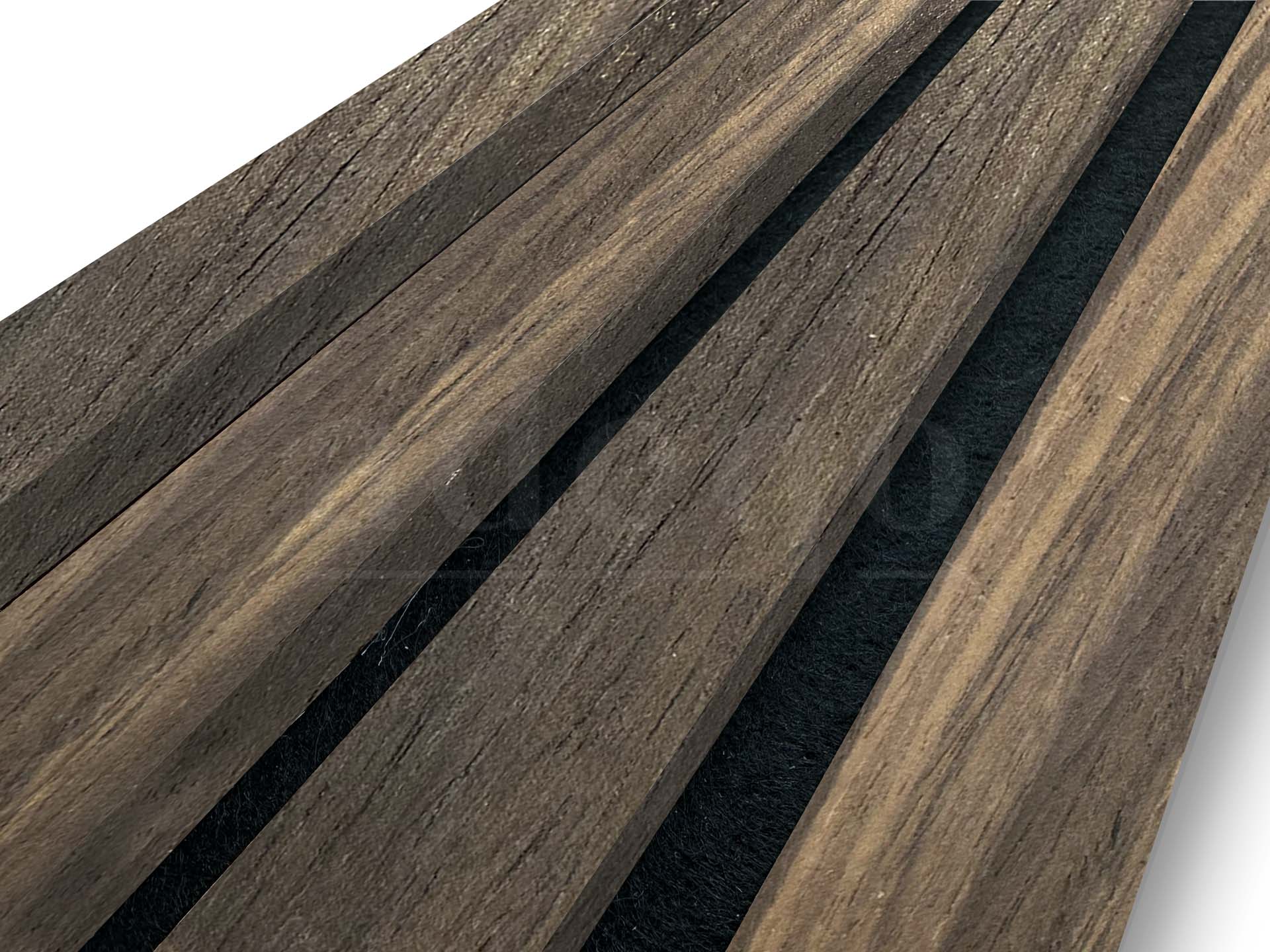 Adeqo Akupanel - Akoestische Wandpanelen - Gerookt Eiken 300 x 60 cm - 3 zijdig