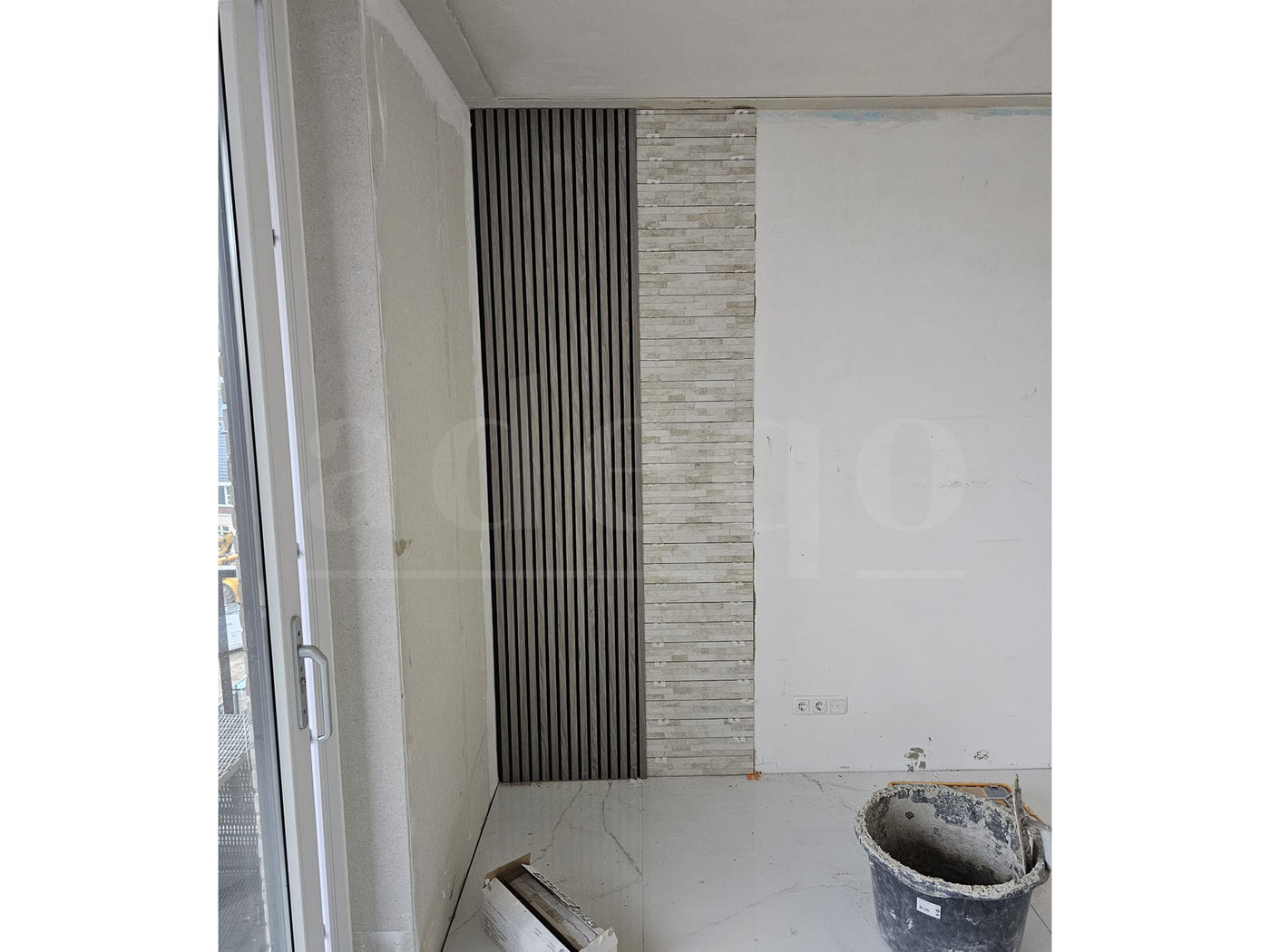 Adeqo Akupanel - Akoestische Wandpanelen - Grijs Eiken 300 x 60 cm - 3 zijdig