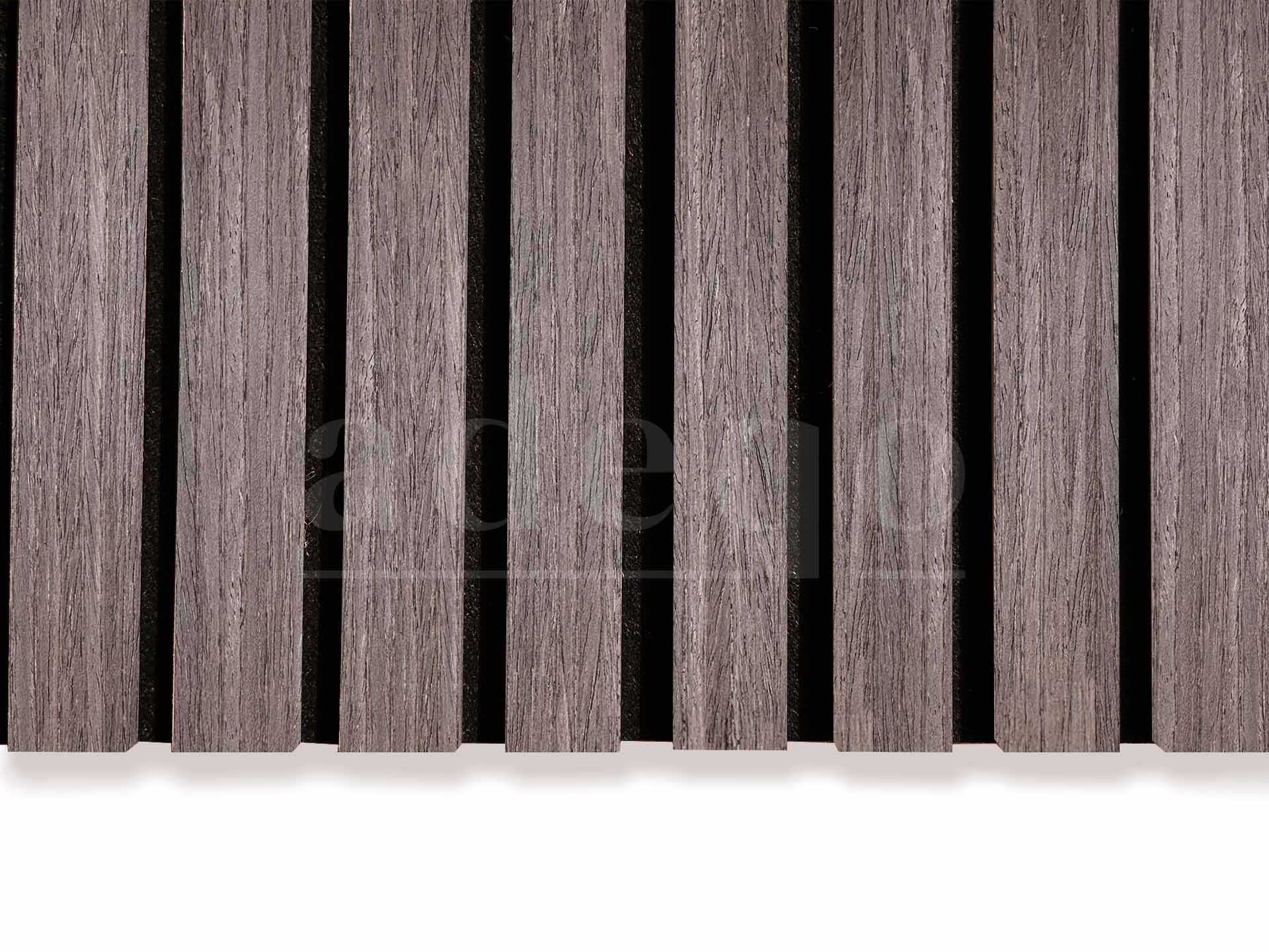 Geluidsabsorberend wandpaneel in Donker Walnoot voor verbeterde akoestiek en interieurdesign
