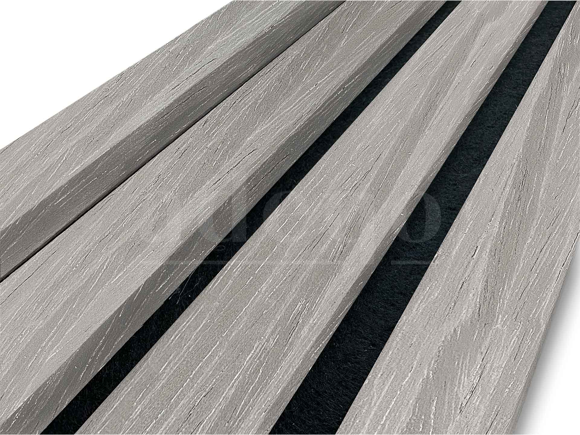 Adeqo Akupanel - Akoestische Wandpanelen - Grijs Eiken 260 x 60 cm - 3 zijdig