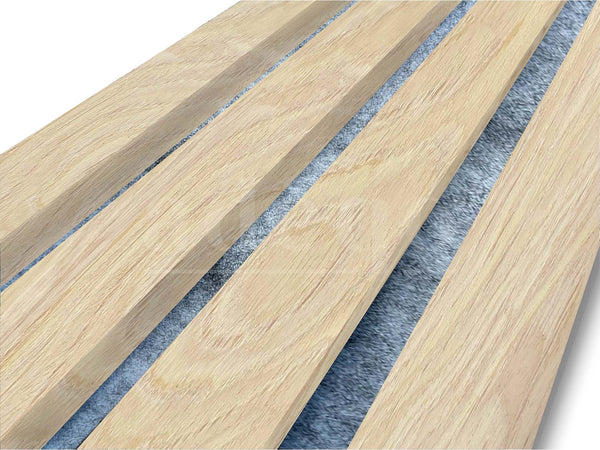 Adeqo Akupanel - Akustikpaneele - Natürliche Eiche (grauer Filz) 260 x 60 cm - 3-seitig - Bild 2