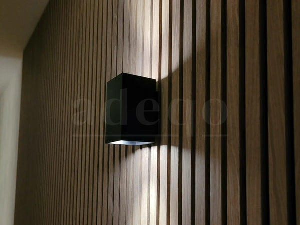 Adeqo Akupanel - Akoestische Wandpanelen - Licht Walnoot 300 x 60 cm - 3 zijdig