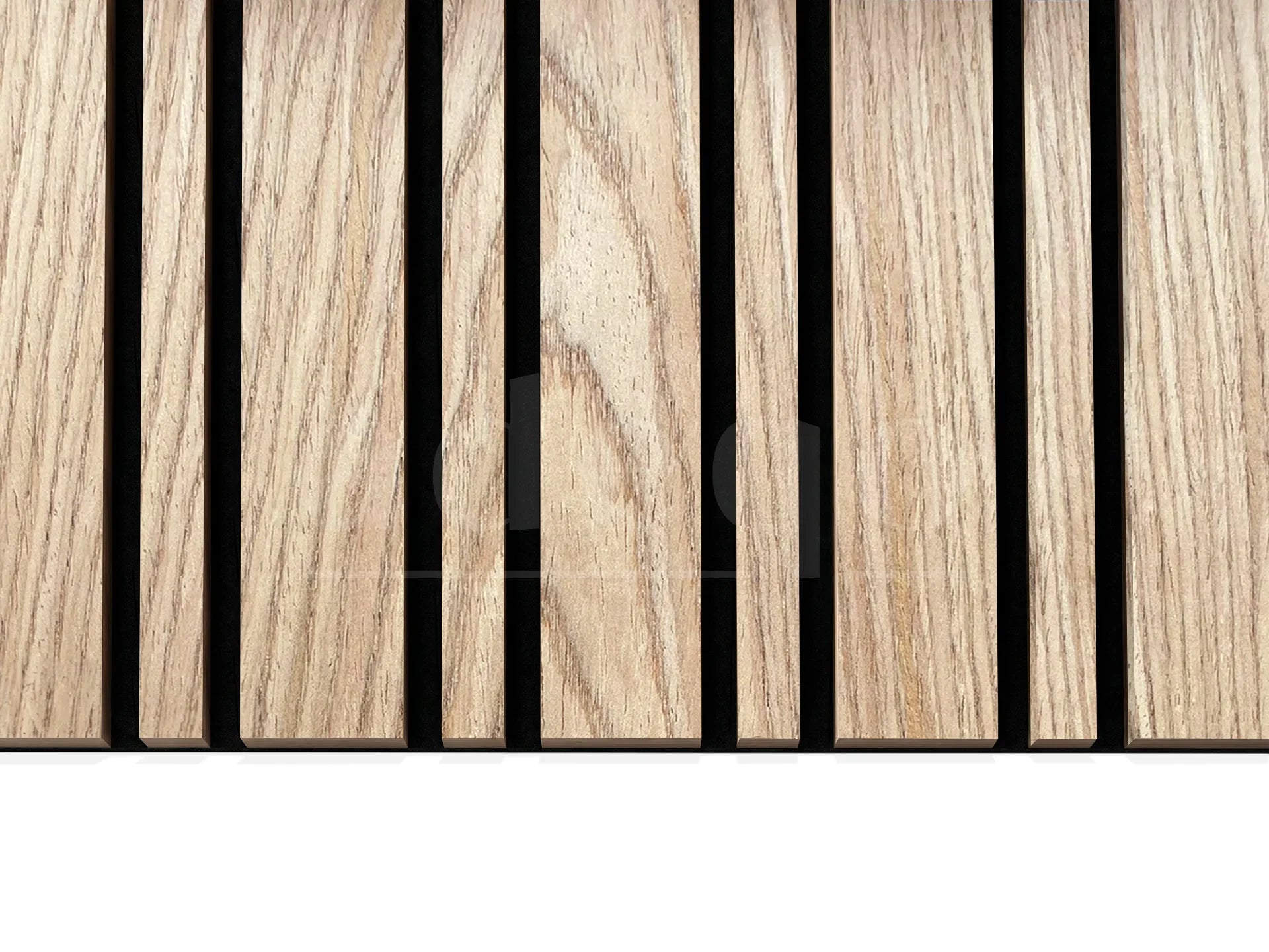 Adeqo Akupanel Wisselende lat 300x60 cm in Rustiek Eiken akoestisch wandpaneel met 6+2 cm afwisselend latpatroon