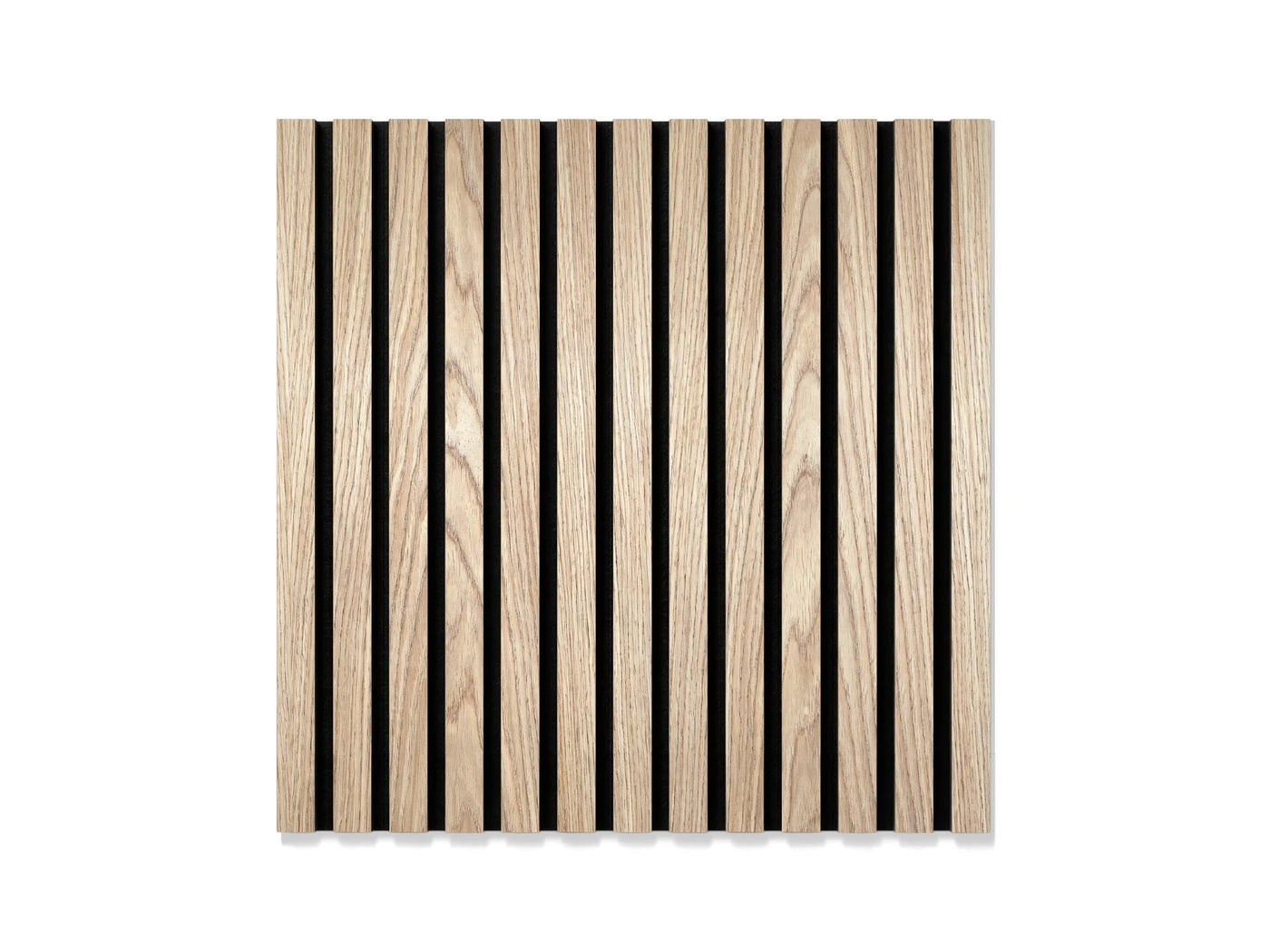 Akoestisch wandpaneel brandwerend 60x60 cm – Rustiek Eiken op zwart vilt (brandklasse B-s1-d0)