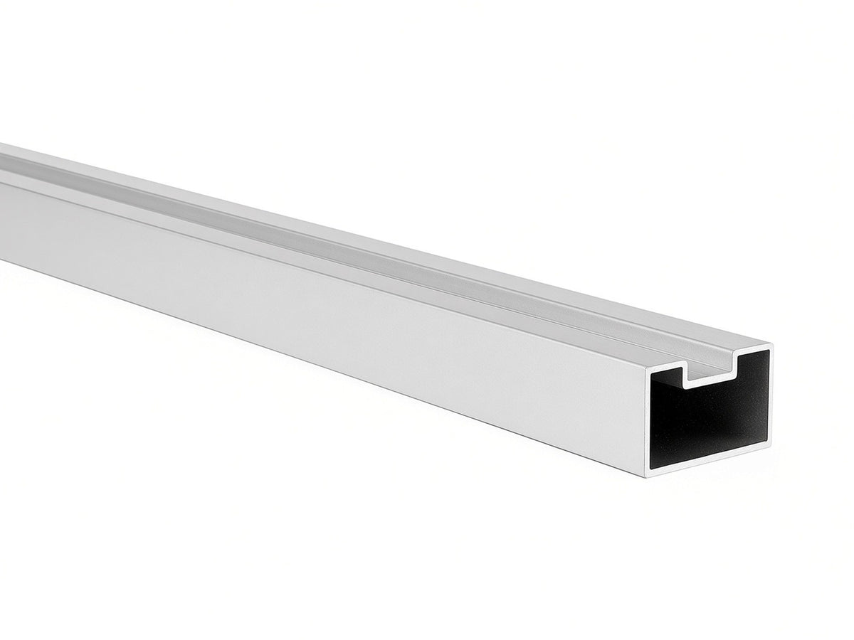 Compolux Highline aluminium batten with fixing groove, 280 cm