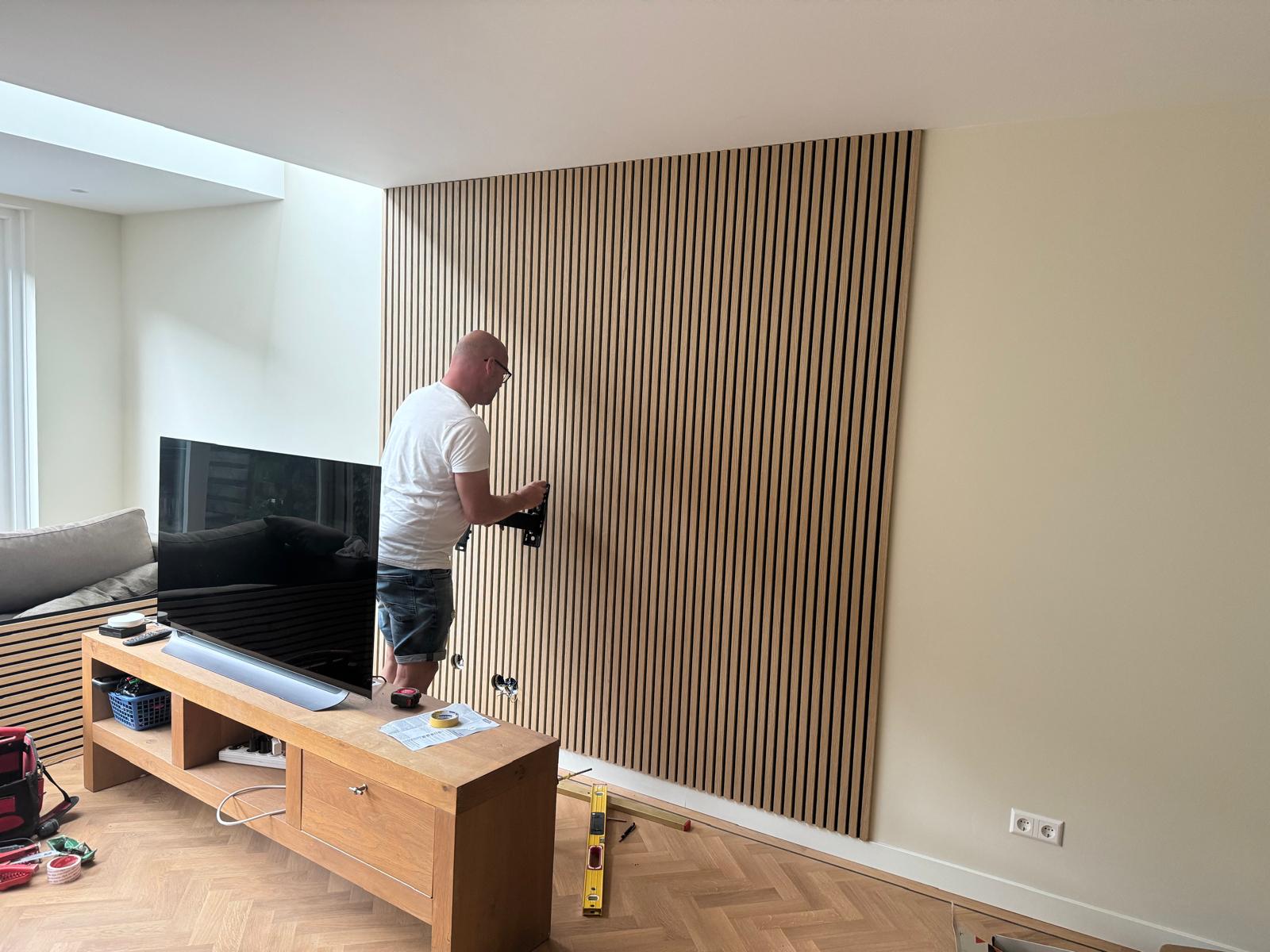 Wandpanelen in de woonkamer