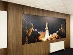 Adeqo akupanel - Akoestische wandpanelen - Bruin Eiken 300 x 60 cm - 3 zijdig