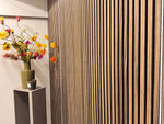 Adeqo Akupanel - Akoestische Wandpanelen - Gerookt Eiken 300 x 60 cm - 3 zijdig