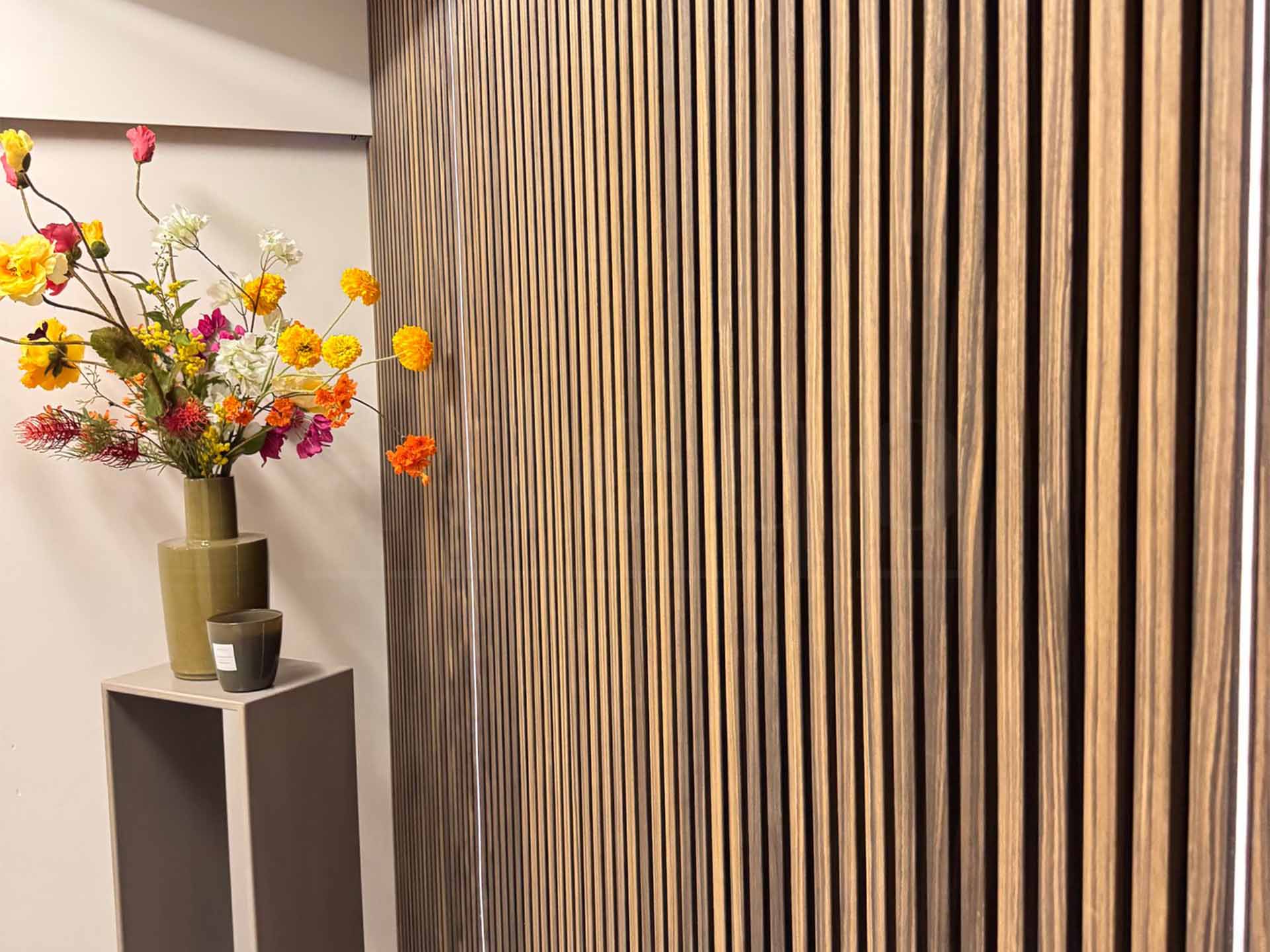 Adeqo Akupanel - Akoestische Wandpanelen - Gerookt Eiken 300 x 60 cm - 3 zijdig