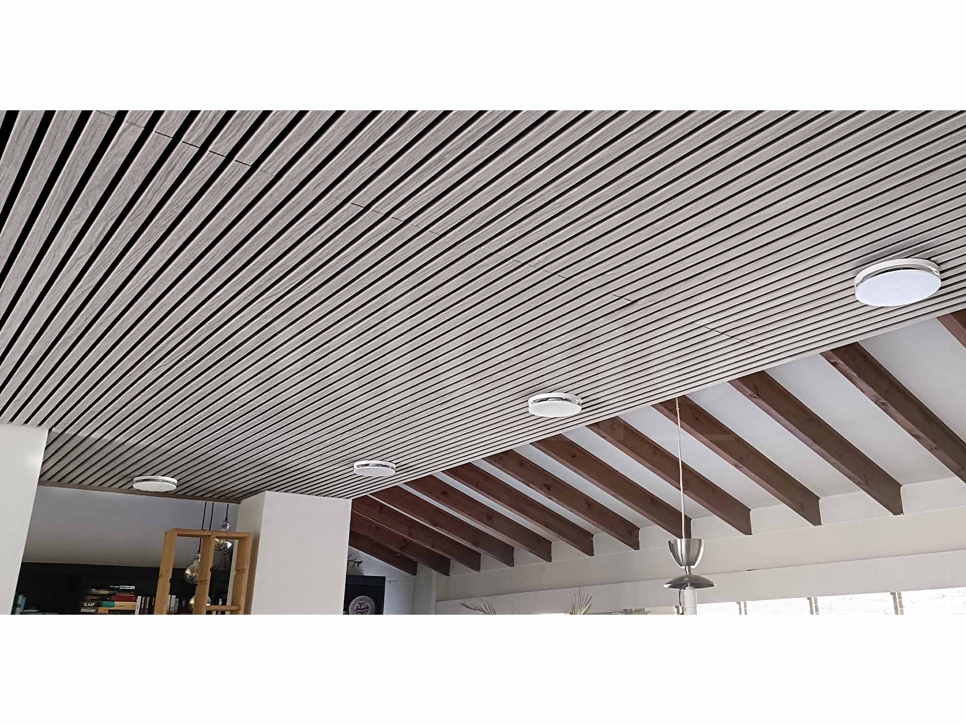 Adeqo Akupanel - Akoestische Wandpanelen - Grijs Eiken 260 x 60 cm - 3 zijdig