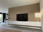 Adeqo Akupanel - Akoestische Wandpanelen - Natuurlijk Eiken 300 x 60 cm - 3 zijdig