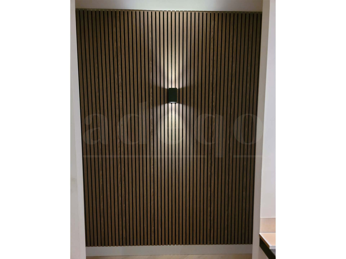 Adeqo Akupanel - Akoestische Wandpanelen - Licht Walnoot 300 x 60 cm - 3 zijdig