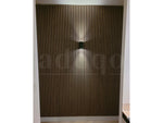 Adeqo Akupanel - Akoestische Wandpanelen - Licht Walnoot 300 x 60 cm - 3 zijdig