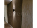 Adeqo Akupanel - Akoestische Wandpanelen - Licht Walnoot 300 x 60 cm - 3 zijdig