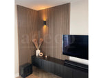 Adeqo Akupanel - Akoestische Wandpanelen - Licht Walnoot 260 x 60 cm - 3 zijdig