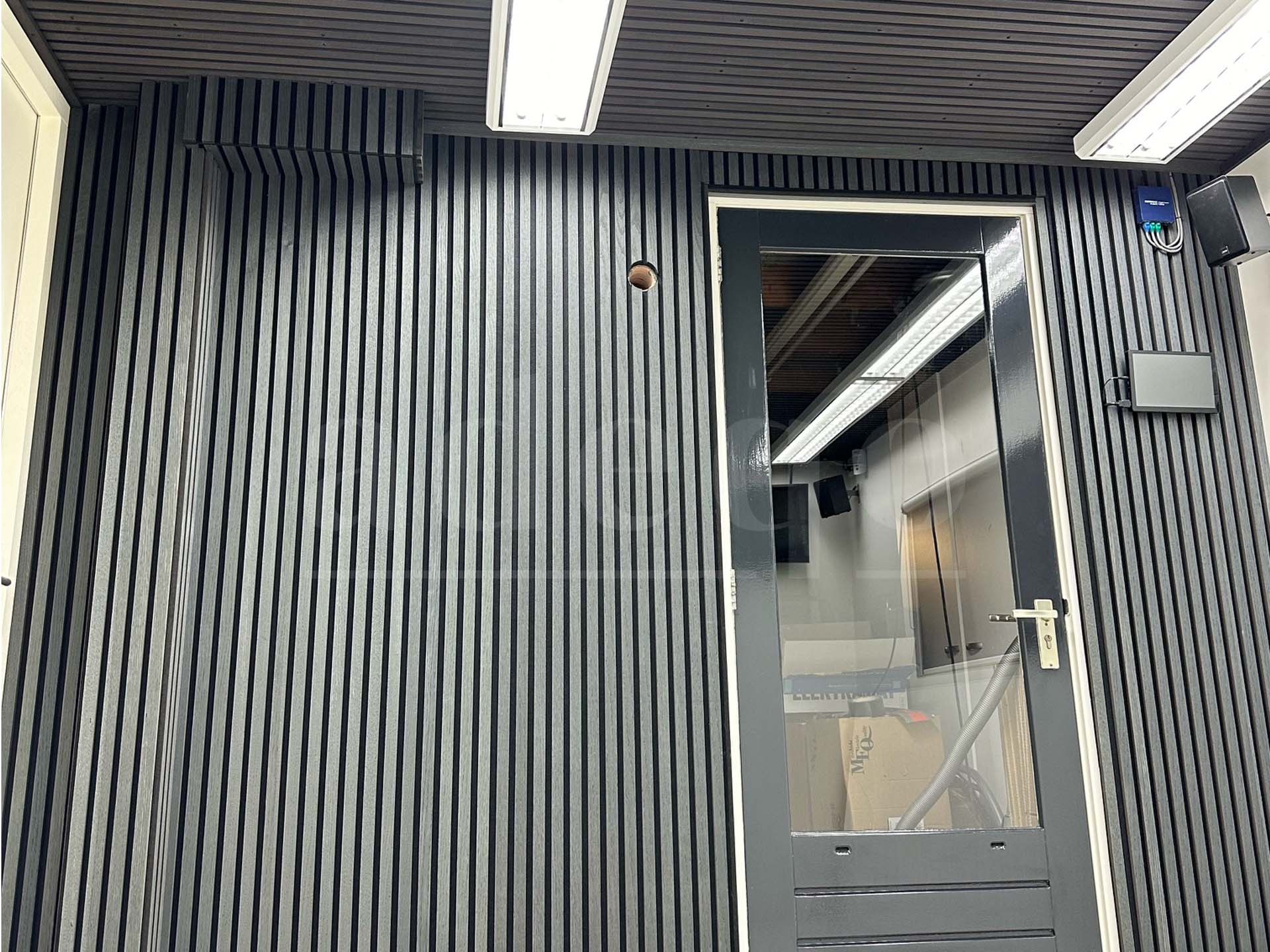 Adeqo Akupanel - Akoestische Wandpanelen - Zwart Eiken 300 x 60 cm - 3 zijdig