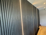 Adeqo Akupanel - Akoestische Wandpanelen - Zwart Eiken 300 x 60 cm - 3 zijdig