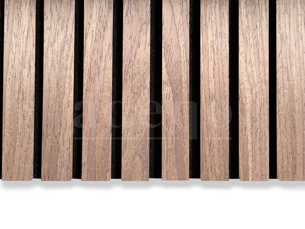 Adeqo Akupanel - Akoestische Wandpanelen - Licht Walnoot 300 x 60 cm - 3 zijdig