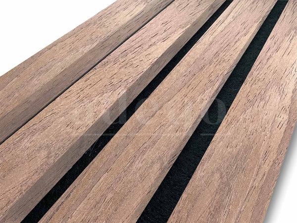 Adeqo Akupanel - Akoestische Wandpanelen - Licht Walnoot 300 x 60 cm - 3 zijdig - afbeelding 2