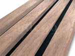 Adeqo Akupanel - Akoestische Wandpanelen - Licht Walnoot 260 x 60 cm - 3 zijdig