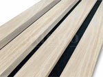 Adeqo Akupanel - Akoestische panelen - Wit Eiken 300 x 60 cm - 3 zijdig