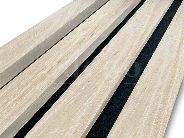Adeqo Akupanel - Akoestische panelen - Wit Eiken 260 x 60 cm - 3 zijdig - afbeelding 2