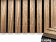 Adeqo akupanel - Akoestische wandpanelen - Bruin Eiken 300 x 60 cm - 3 zijdig