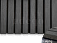 Adeqo Akupanel - Akoestische Wandpanelen - Zwart Eiken 300 x 60 cm - 3 zijdig