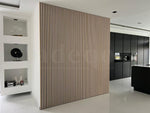 Adeqo Akupanel - Akoestische panelen - Wit Eiken 300 x 60 cm - 3 zijdig