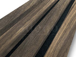 Adeqo Akupanel - Akoestische Wandpanelen - Gerookt Eiken 260 x 60 cm - 3 zijdig