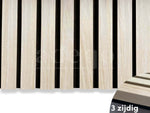 Adeqo Akupanel - Akoestische panelen - Wit Eiken 300 x 60 cm - 3 zijdig