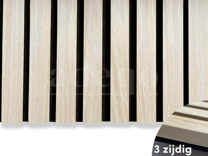 White Oak acoustic wall panels with black felt
