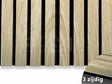 Adeqo Akupanel - Akoestische Wandpanelen - Klassiek Eiken 260 x 60 cm - 3 zijdig