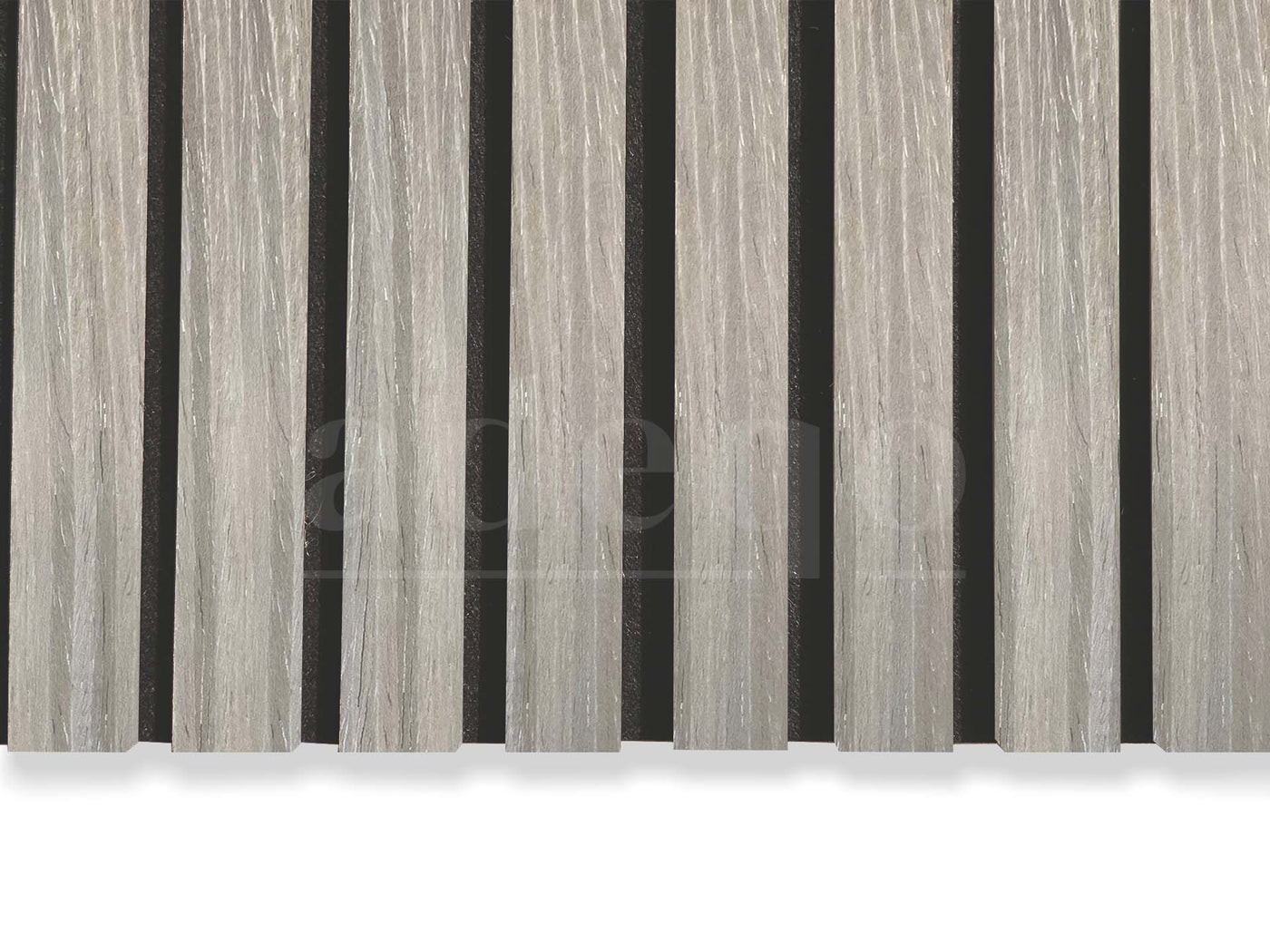 Adeqo Akupanel - Akoestische Wandpanelen - Grijs Eiken 300 x 60 cm - 3 zijdig