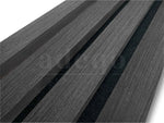 Adeqo Akupanel - Akoestische Wandpanelen - Zwart Eiken 300 x 60 cm - 3 zijdig