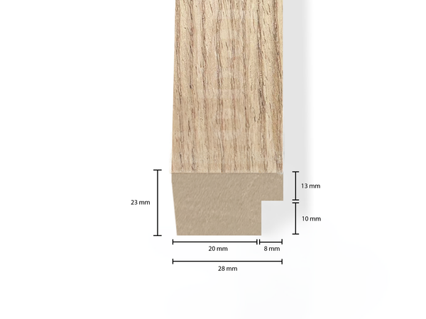 Adeqo eindlat voor Akupanel - Rustiek Eiken - 300 cm