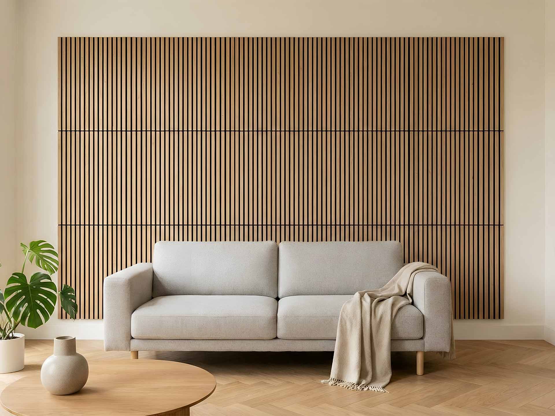 Adeqo akupanel tegel 40 x 40 cm - Rustiek Eiken - 100% brandweerend