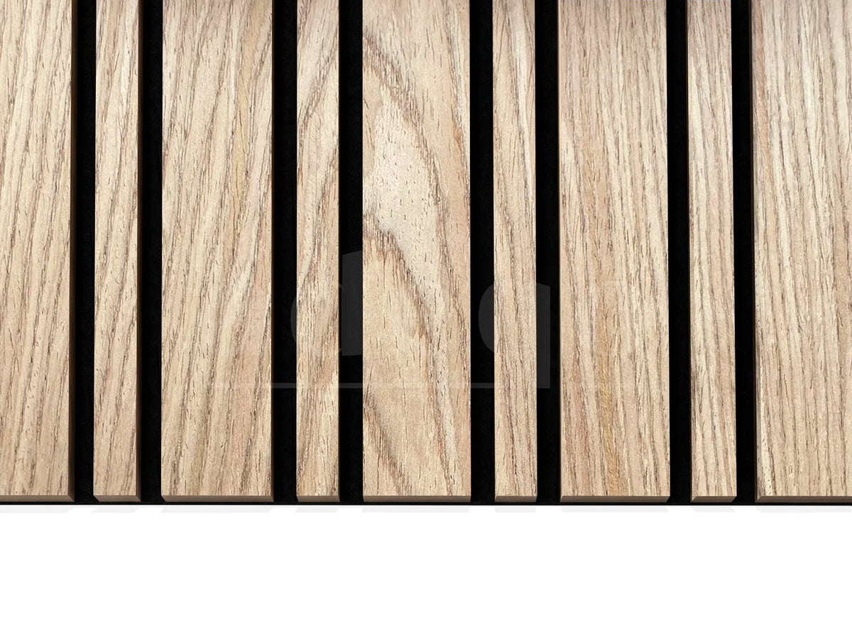 Adeqo Akupanel Wisselende lat 300x60 cm in Rustiek Eiken akoestisch wandpaneel met 6+2 cm afwisselend latpatroon