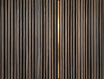 Adeqo sierstrip Rose Goud van 120 cm in de wand van een akoestisch wandpaneel