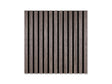 Akoestisch wandpaneel brandwerend 60x60 cm – Donker Walnoot op zwart vilt (brandklasse B-s1-d0)