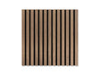 Akoestisch wandpaneel brandwerend 60x60 cm – Klassiek Walnoot op zwart vilt (brandklasse B-s1-d0)
