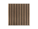 Akoestisch wandpaneel brandwerend 60x60 cm – Klassiek Walnoot op zwart vilt (brandklasse B-s1-d0)