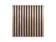 Akoestisch wandpaneel brandwerend 60x60 cm – Licht Walnoot op zwart vilt (brandklasse B-s1-d0)