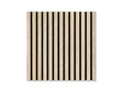 Akoestisch wandpaneel brandwerend 60x60 cm – Natuurlijk Eiken op zwart vilt (brandklasse B-s1-d0)
