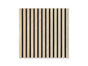 Akoestisch wandpaneel brandwerend 60x60 cm – Natuurlijk Eiken op zwart vilt (brandklasse B-s1-d0)