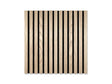 Akoestisch wandpaneel brandwerend 60x60 cm – Rustiek Eiken op zwart vilt (brandklasse B-s1-d0)