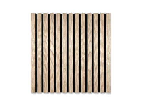 Adeqo Akupanel Schwer entflammbar - Rustikale Eiche 60 x 60 cm - B-s1,d0 kompletter Aufbau