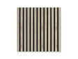 Akoestisch wandpaneel brandwerend 60x60 cm – Verouderd Eiken op zwart vilt (brandklasse B-s1-d0)